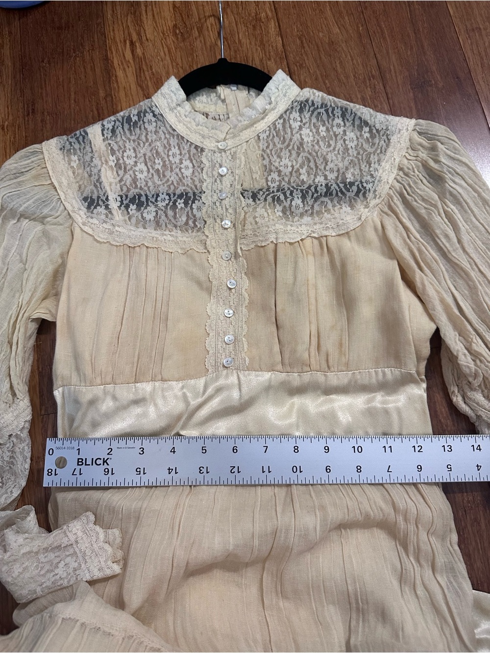 Vintage Gunne Sax Dress Lace Small - Picture 6 of 7